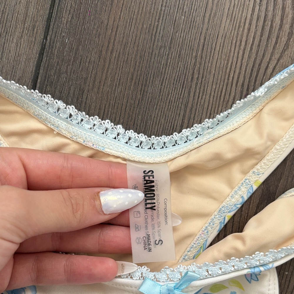 Seamolly Blue Floral Bikini Set - Picture 5 of 8